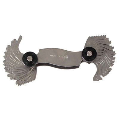Made in USA | Screw Pitch Gauge   30 Leaves, 4 42 TPI | English Thread Gage T...