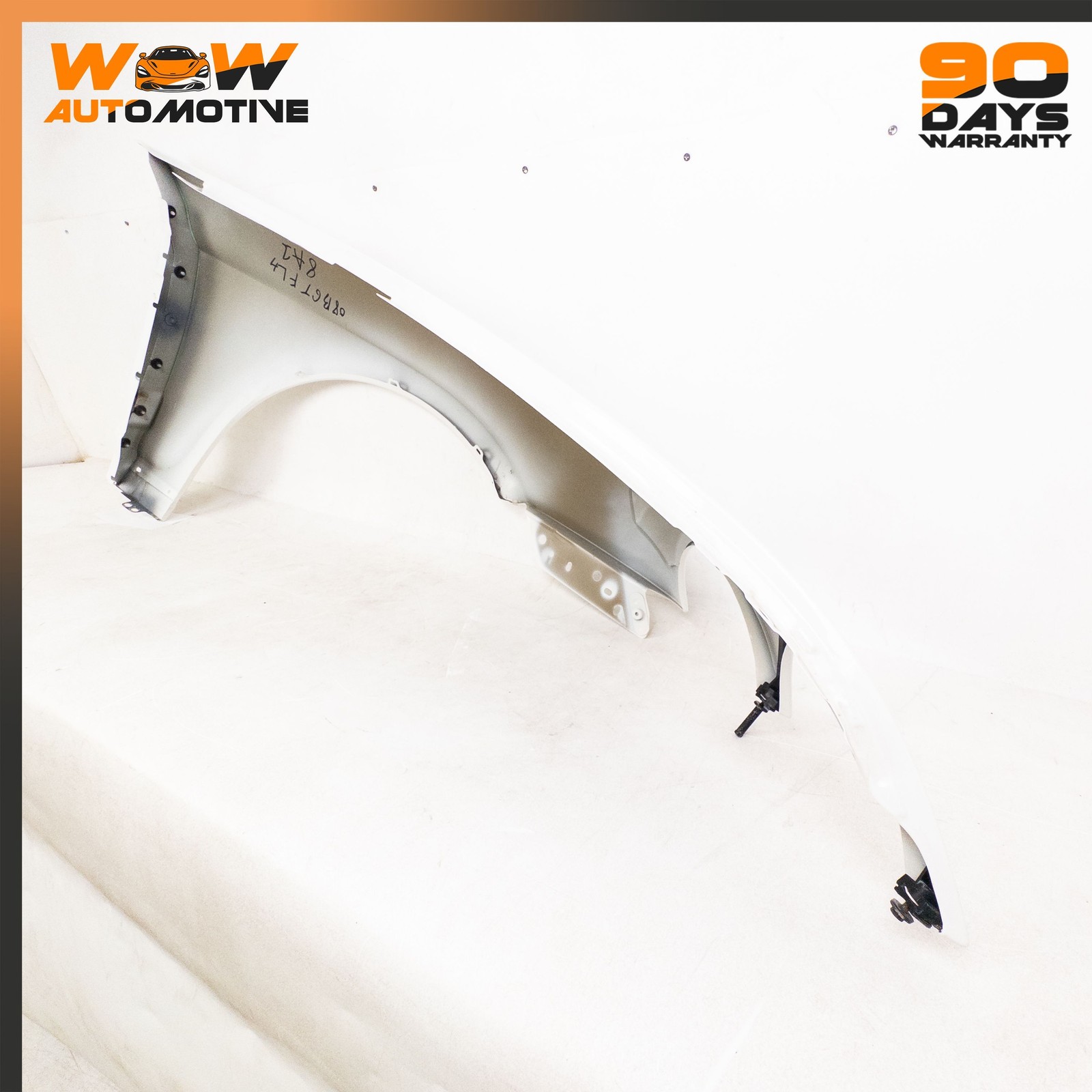 04-13 BENTLEY CONTINENTAL GTC FRONT LEFT DRIVER SIDE FENDER ASSEMBLY WHITE OEM