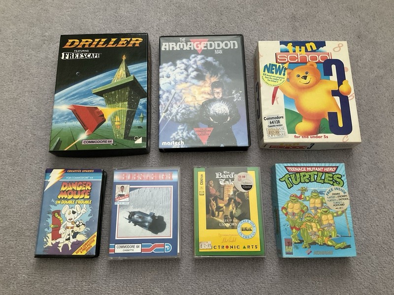 7 X Vintage Commodore 64 / C64 Computer Games Bundle/Joblot