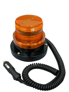 LAMPARA FLASH ESTROBOSCOPICA ALERTA AMBAR 12V MECHERO AUTO BASE MAGNETICA BD4029