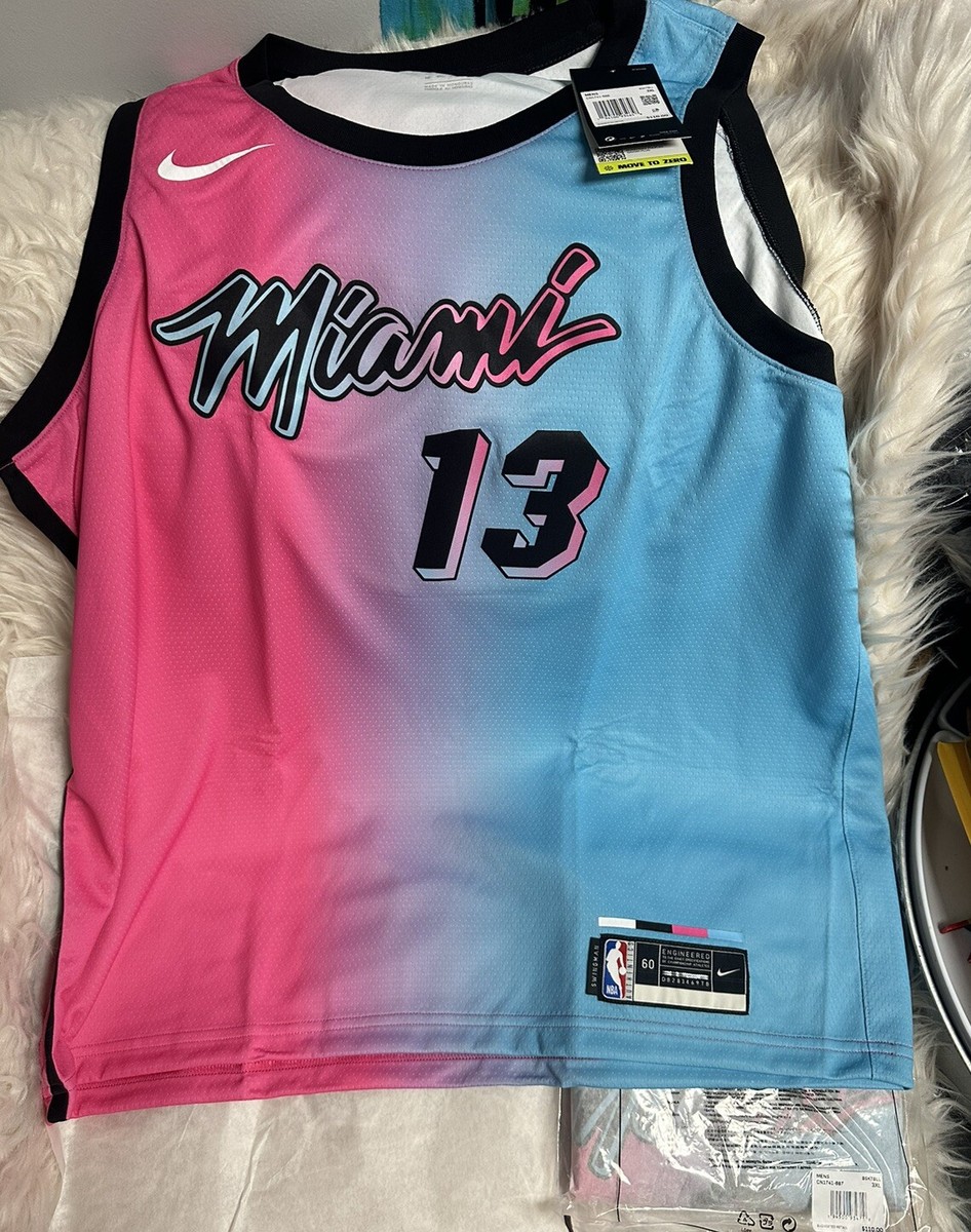 Miami Vice Miami Heat 13 Jersey Brand New 2XL Miami Heat #13 Bam