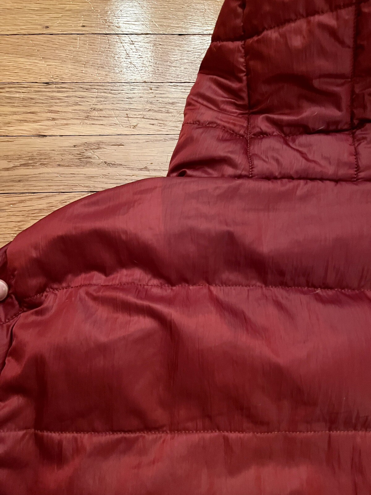 Mens Robert Phillipe Hooded Puffer Jacket Red Large Full Zip eBay