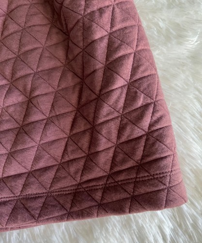 A New Day Quilted Dress Women’s 1X Plus Short Sleeve Stretch Mauve Purple - Picture 6 of 12