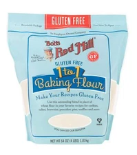 Bob's Red Mill Gluten Free 1 to 1 Baking Flour, 64oz (Pack of 1) - Non GMO, V...