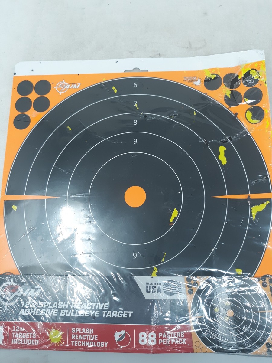 Cibles Ez Aim splash bullseye 12x12 main image 1
