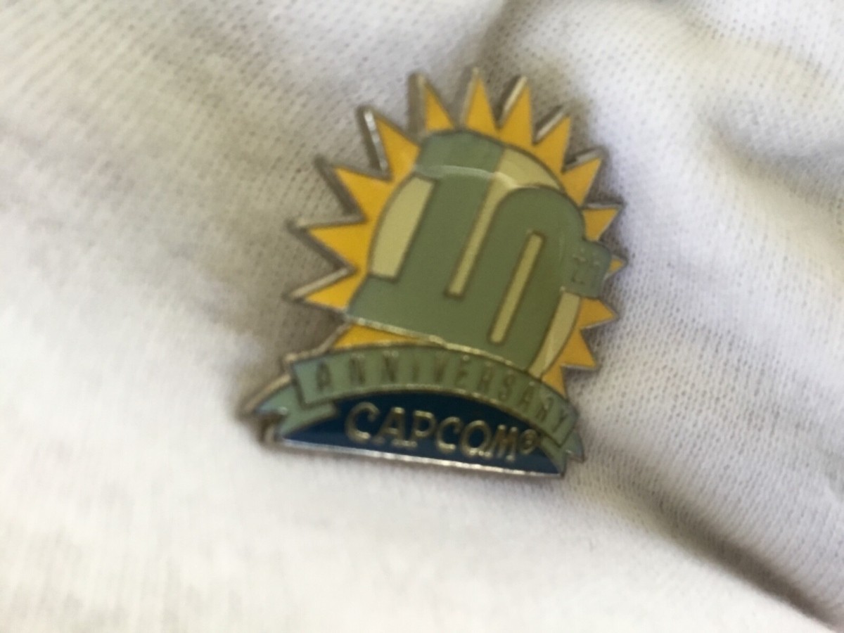 Capcom 10th Anniversary Pin Vintage Video Games | eBay