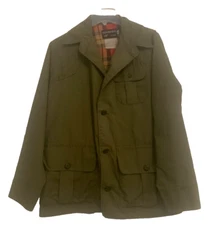 Squaltex by Red Head Fishing Wading Jacket Vintage 80s Army Green Size 42