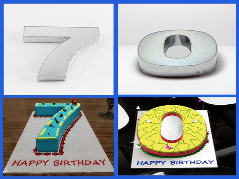 10" NUMBER 7 SEVEN AND 0 ZERO WEDDING BIRTHDAY ANNIVERSARY CAKE TINS PANS
Opens in a new window or t