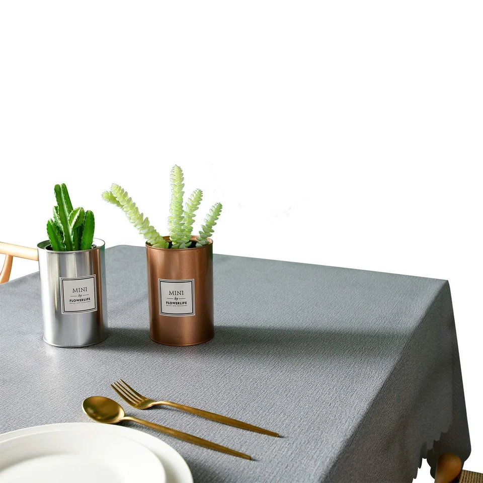 Wasserabweisende Tischdecke Rechteck PVC zum Esszimmer Küche Geburtstag Party... - Image 4 of 4