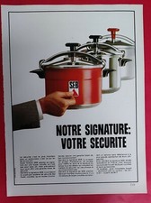 Publicité presse: THERMOR Table Vitrocéramique Four Pyrolyse & Cocotte SEB 1973