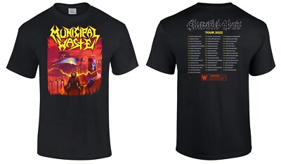 MUNICIPAL WASTE cd lgo Electrified Brain REAPER Official TOUR SHIRT LRG new