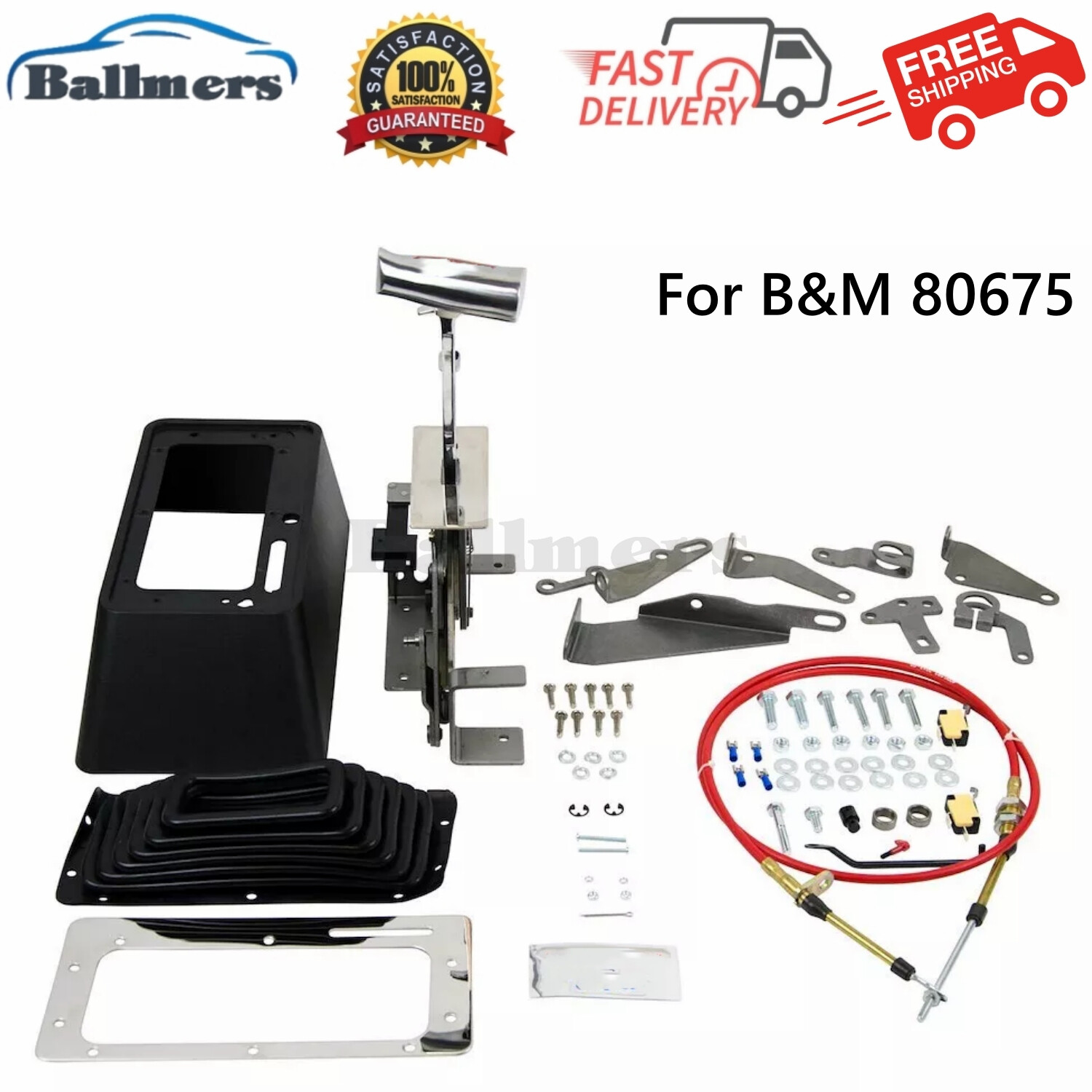 For B&M 80675 Pro Ratchet Automatic Shifter for 3 and 4 Speed Transmission