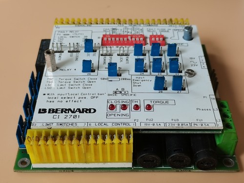 BERNARD CI 2701 POSITIONER CARD    CI2701-1/A+CI2701-2/A