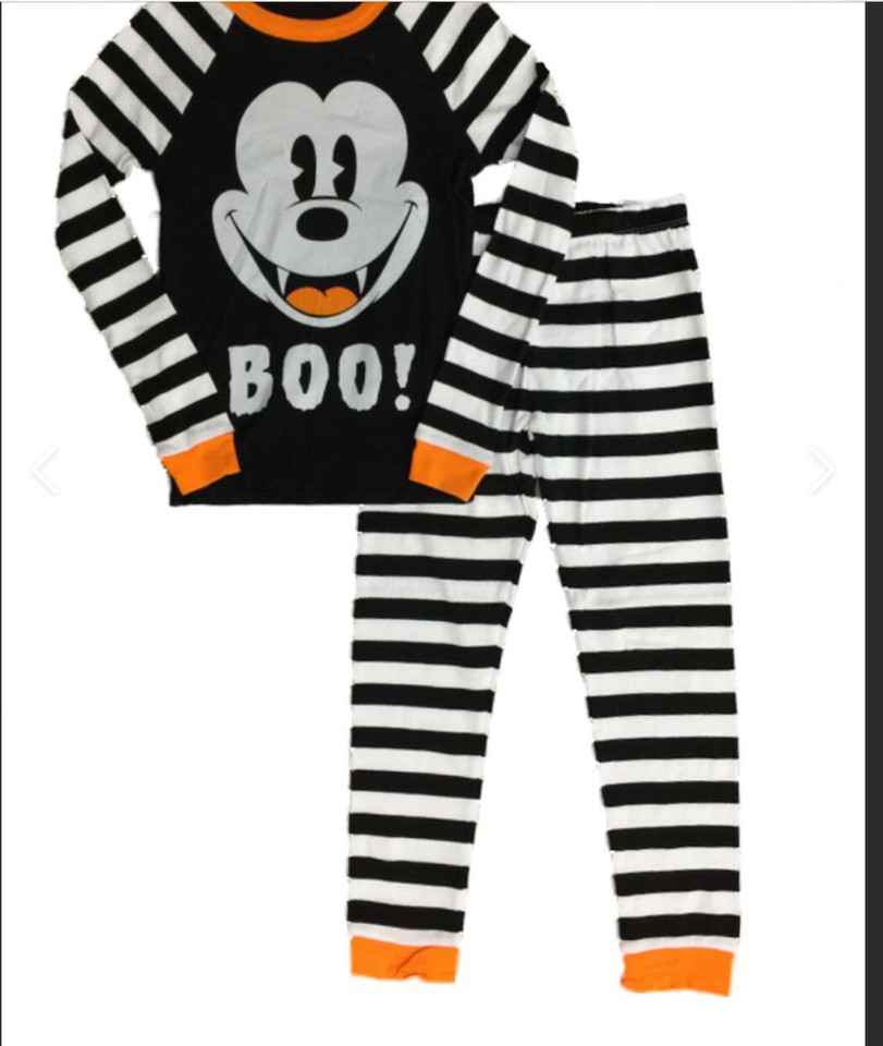 Pyjamas Boo Disney Kids Boys Or Girls BOO Halloween Glow In The Dark Pajamas Size 2 ...