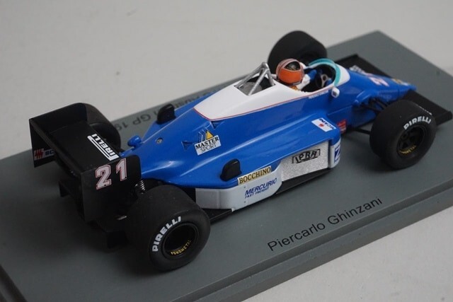 希少 Spark 1/43 Osella FA1G British GP 1:43 Spark S3966 Osella FA1G Austrian GP 1986 #21 P. Ghinzani