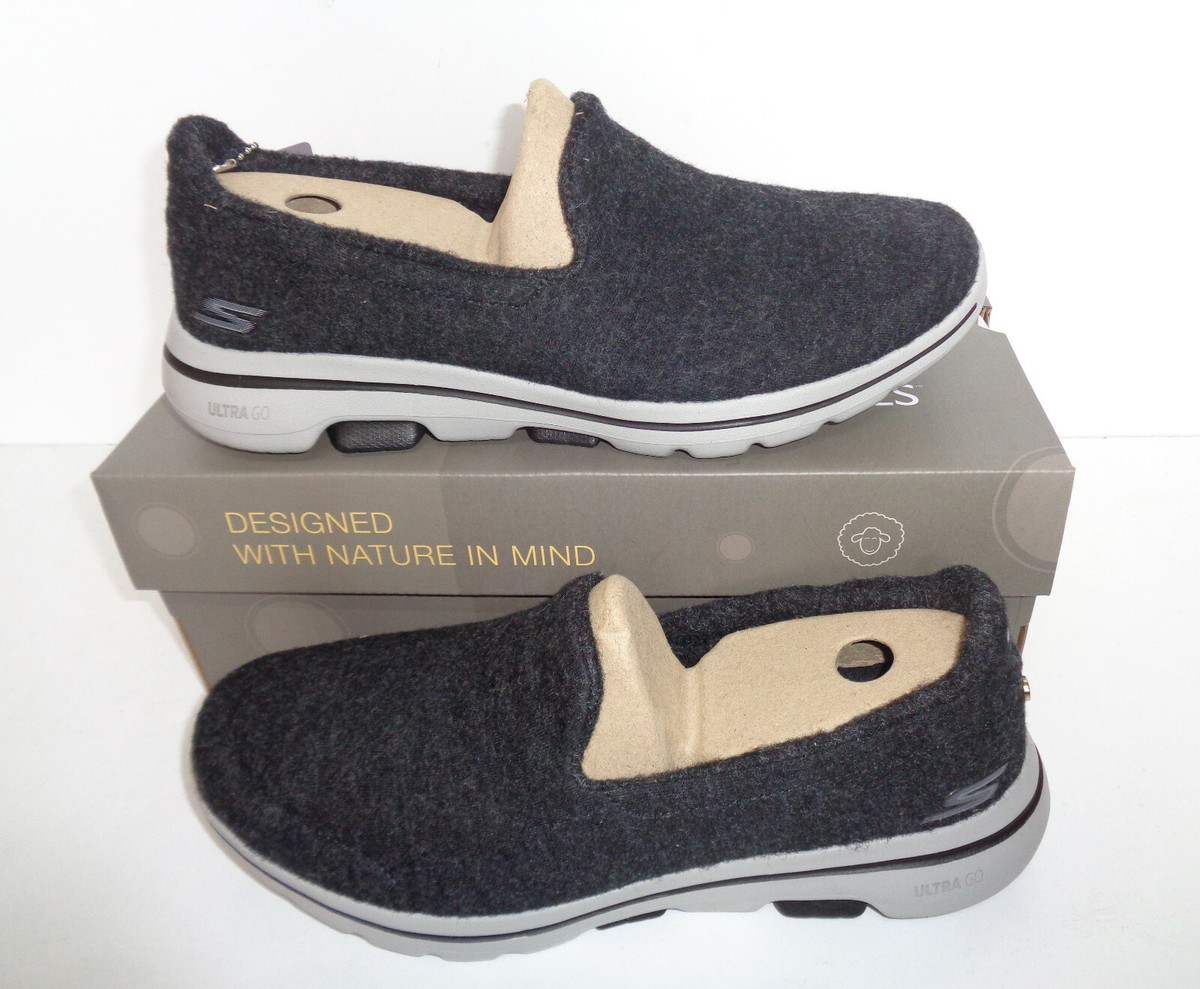 Skechers New Ladies Memory Foam Go Walk Black Washable Trainers