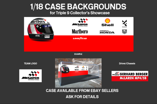 Pegatinas de fondo personalizadas patrocinador de McLaren MP4/19 para estuche F1 Minichamps 1/18 - Imagen 10 de 39