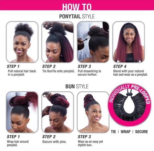 FREETRESS SYNTHETIC DRAWSTRING BUNTIE 2 IN 1 PONYTAIL - JUMBO TIE - Picture 23 of 28