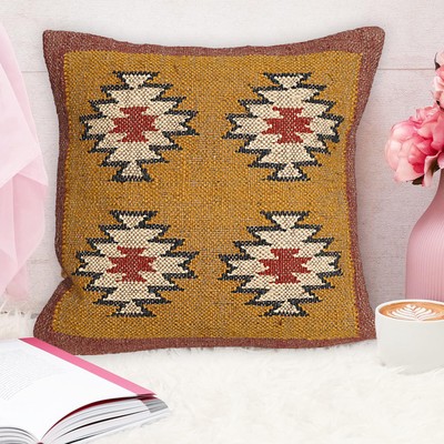 Cushion Cover 18x18'' Kilim Pillow Oushak Throw Aztec Couch Vintage case cover