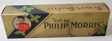 Early Phillip Morris Cigarettes Christmas Empty Gift Advertising Display Box