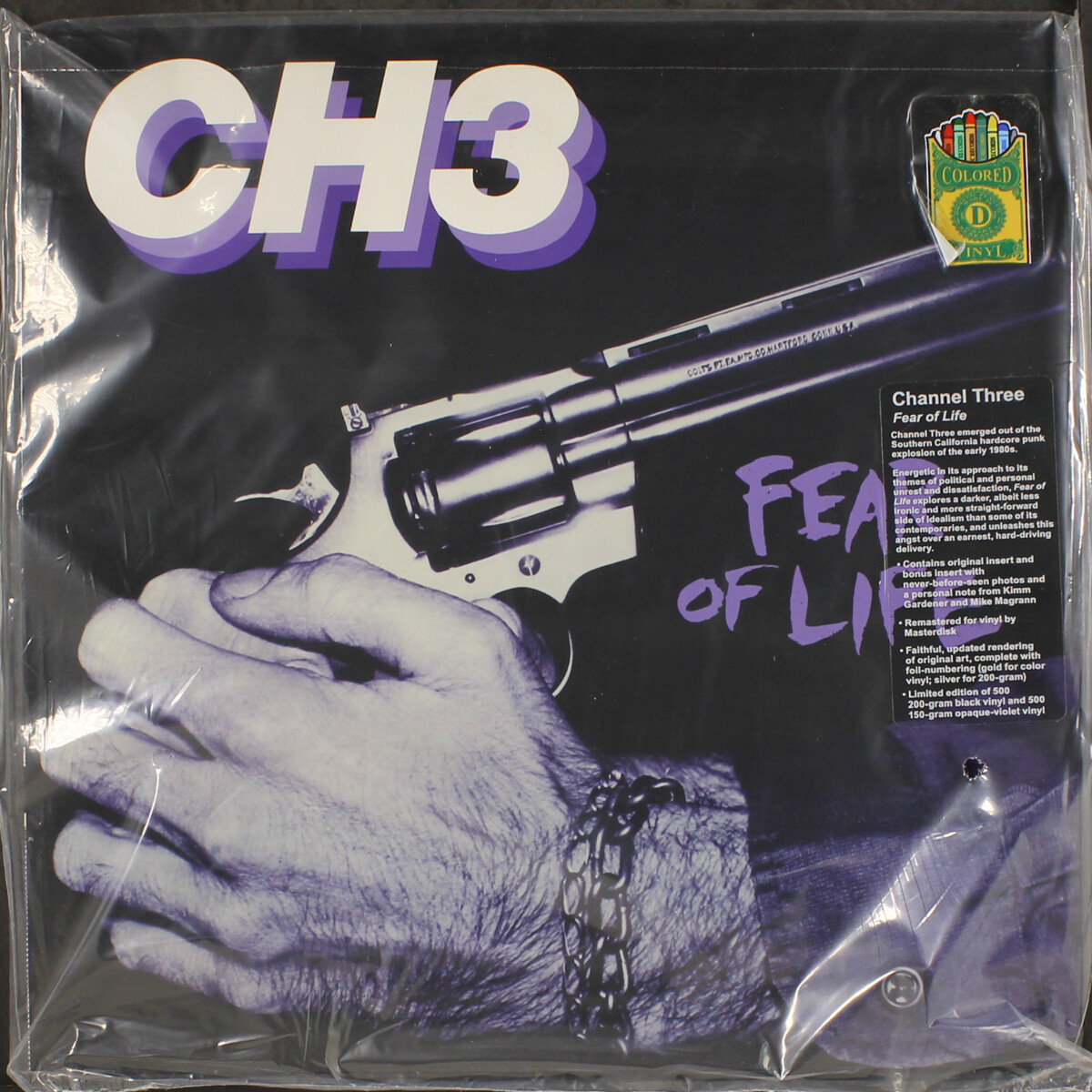 【Fear】VA LP FEAR **The Record** 1983 PUNK ROCK Reissue LP on SLASH 1