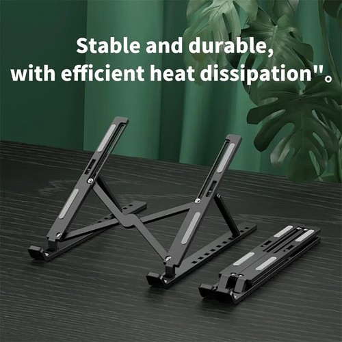 Support Ordinateur Portable Pliable Réglable Support ABS Portable pour MacBook Air/Pro - Photo 9/10