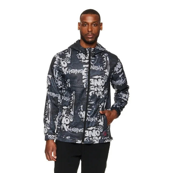ジャケット・アウター MY1piu1uguale3 RONE LOGO TAPE DOWN And1 (AND 1) Men's Jumpshot Graffiti Jacket, Size L | eBay