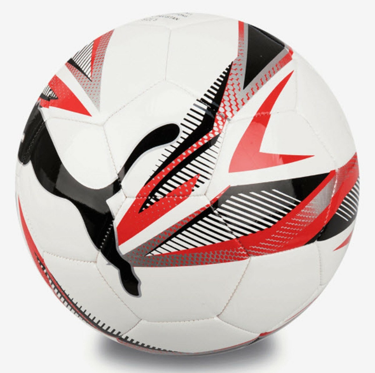 PUMA Football Play Big Cat Soccer Ball White Red Training GYM