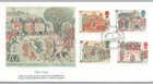 GREAT BRITAIN FDC SET OF (5) THE DOMESDAY BOOK AND THE DOMESDAY SURVEY 1986