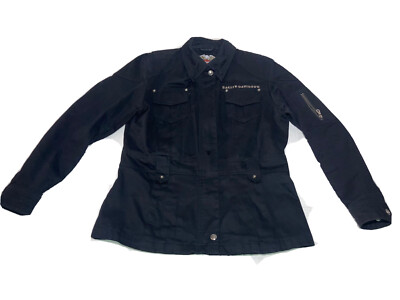 Harley Davidson Motorcycle Jacket Black Large Womens