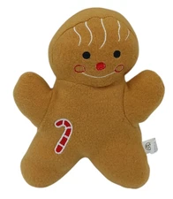 A & A Global Industries Gingerbread Man Stuffed Plush Candy Cane Christmas 9 in
