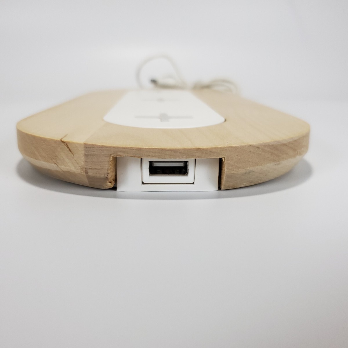 IKEA Nordmärke White Wood Trim Wireless Charging Pad