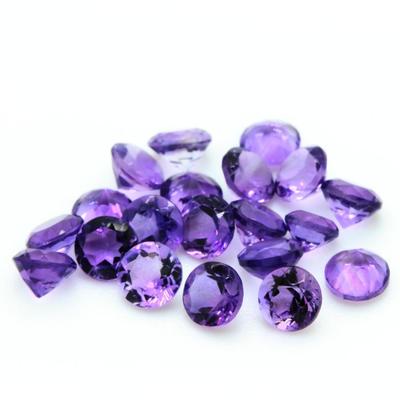 Amethyst. Rond. VVS1 (Verkauft Einzeln) . Africa