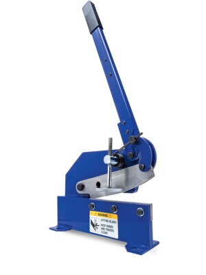 Eastwood 8'' Throatless Bench Shear Cutter Solid Steel for Perfect Straight Lines