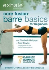 EXHALE: CORE FUSION BARRE BASICS FOR BEGINNERS - DVD By Devito - GOOD