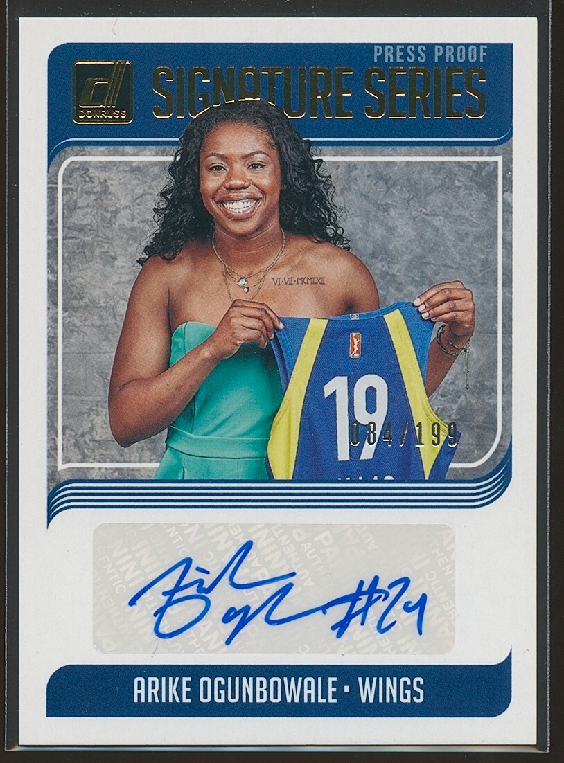 Arike Ogunbowale 2019 Panini Donruss WNBA Signature Press Proof Auto RC /199