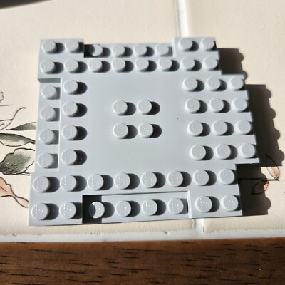 Lego Bricks 8x8 Studded Raised Base Plate Gray