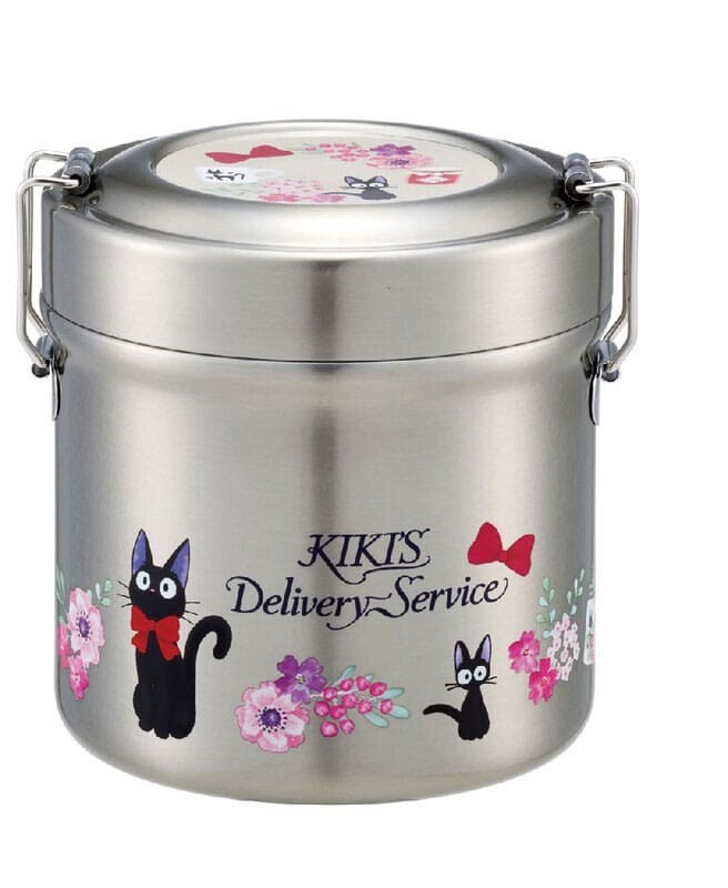 Bol de café thermo Kiki la petite sorcière tasse isotherme Ghibli bouquet de fleurs