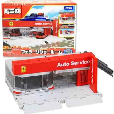 Takara Tomy Tomica Town Ferrari Showroom Auto service Plastic Models