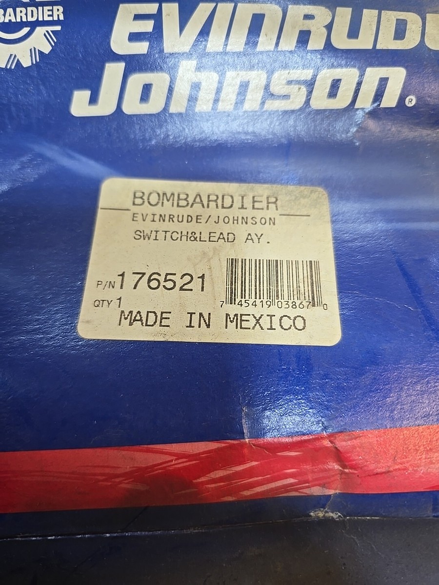 Evinrude Johnson 176521 Switch And Lead Assembly | eBay