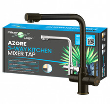 FilterLogic Azores 3 Way Kitchen Drinking Water Filter/Mixer Tap w/ FREE System