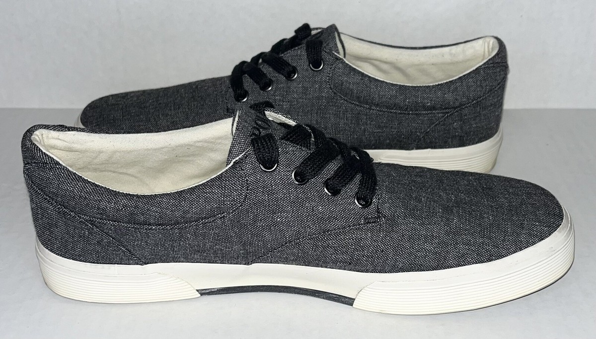 Polo Ralph Lauren Felton II Men\'s 13D Gray Chambray Sneaker Orthotic Pro Support RALPH LAUREN Felton mens canvas sneaker shoe Polo gray  main image 2