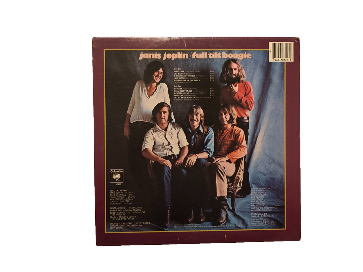 Janis Joplin Pearl PC30322 Stereo Columbia Reissue Blues