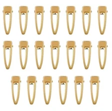 Alligator Hair Clips 20pcs Gold Metal Hair Clamps DIY Hairbow Hairpin Crafts ...