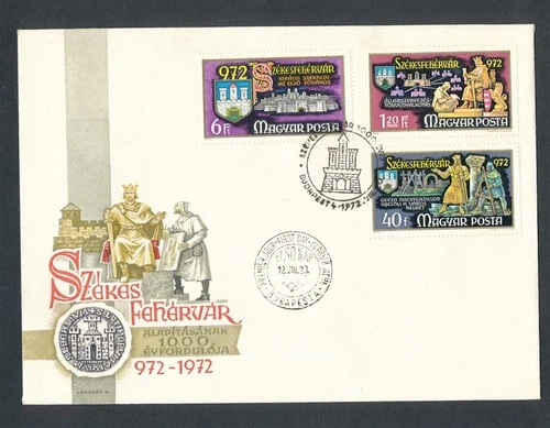 D474118(1) Hungary FDC Coat of Arms History Art Anniversary