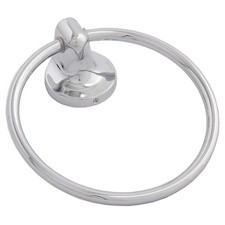 GRAINGER APPROVED 04-8404 Towel Ring,Zinc,Polished Chrome,6 in w 15F405
