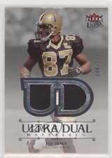 2007 Fleer Ultra Dual Materials Silver 48/199 Joe Horn #UDM-JH 2j8