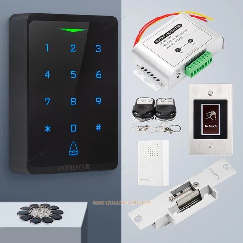 HOMSECUR Weatherproof IP66 APP WIFI PIN Access Control Touch Keypad