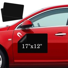 Black Blank Car Magnets, 17" x 12", 2 Pack Car Door Magnets Signs for Vehicle...