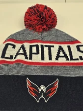 Washington Capitals POM POM Beanie Hat Cap Skully UNISEX SGA Ceasars Sportsbook